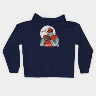 The Gorilla Baseball Player Kids Hoodie